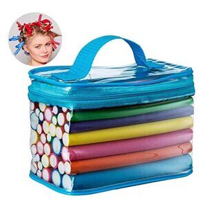 Ustar Travel Size 7" Flexible Curling Rods Twist-Flex Hair Curler Roller Set 42